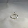 Ring med Hjärta i smal silvertråd